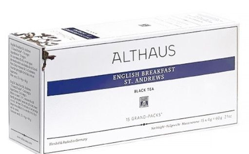 Althaus English Breakfast St. Andrews Grand Pack 15 пак x 4г черный чай 2 упаковки  #1
