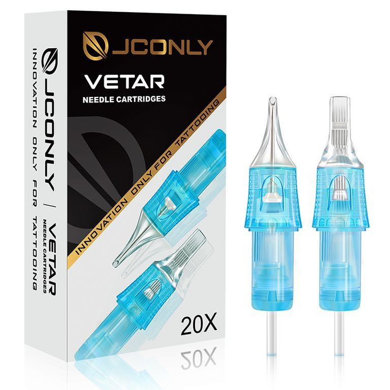 JCONLY VETAR Картриджи для тату Round Liner 0803RL-модули для тату машинки, картриджи для перманентного #1