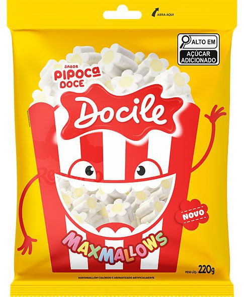 Зефир DOCILE MAXMALLOWS Popcorn со вкусом Попкорна 220гр., 1шт. #1