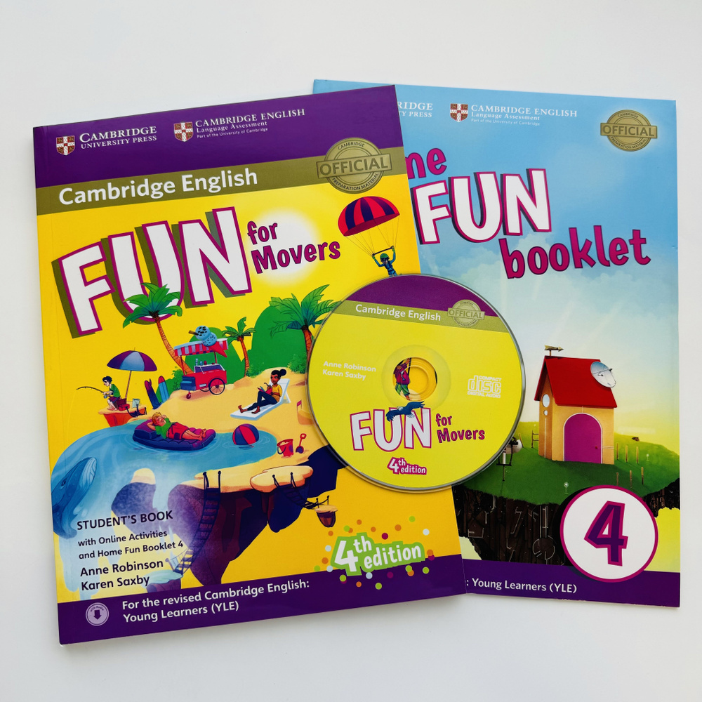 FUN for Movers. ПОЛНЫЙ КОМПЛЕКТ Учебник+Буклет+CD (4 издание) - купить с  доставкой по выгодным ценам в интернет-магазине OZON (971642747)