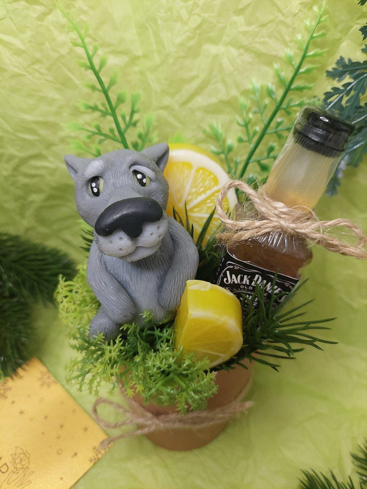 Мужской букет из мыла ручной работы Букет с волком - купить с доставкой ...