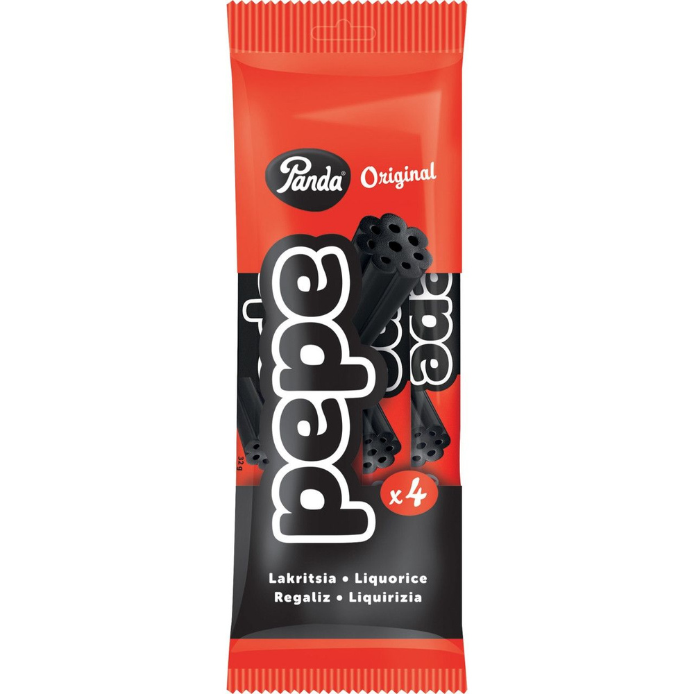 Конфеты лакрица Panda Original Pepe - 4 шт, 128 гр #1