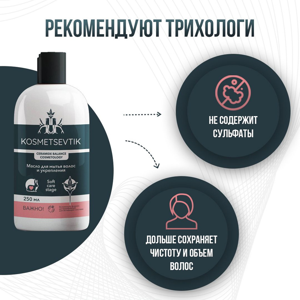 KOSMETSEVTIK Шампунь для волос, 250 мл #1