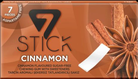 Жевательная резинка 7STICK со вкусом Cinnamon Корица #1