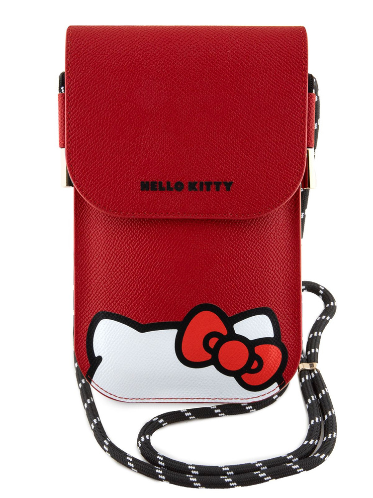 Сумка Hello Kitty Wallet Phone Bag кошелек из экокожи, на регулируемом шнурке, с картхолдером, с принтом, #1