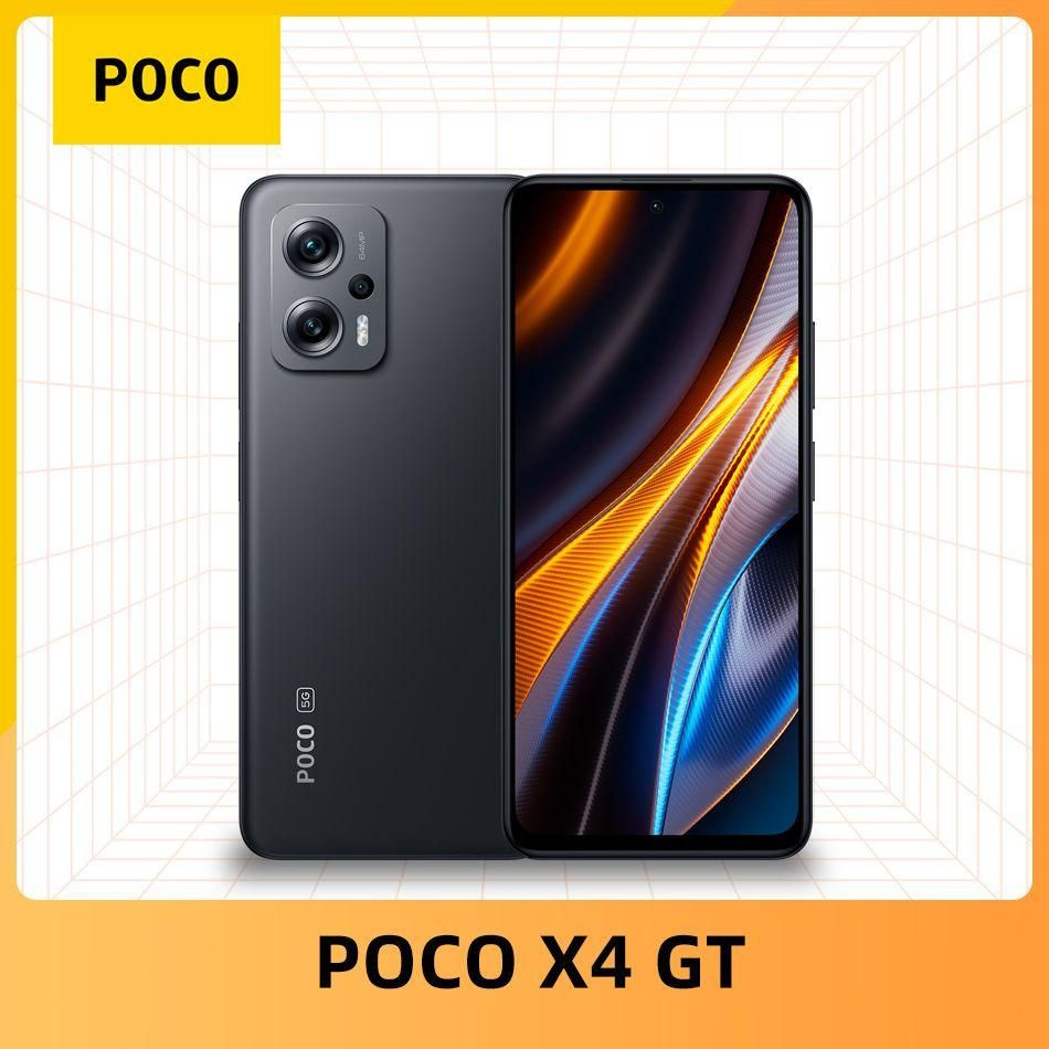 Poco Смартфон Глобальная версия POCO X4 GT поддерживает русский язык 8/128  ГБ, черный