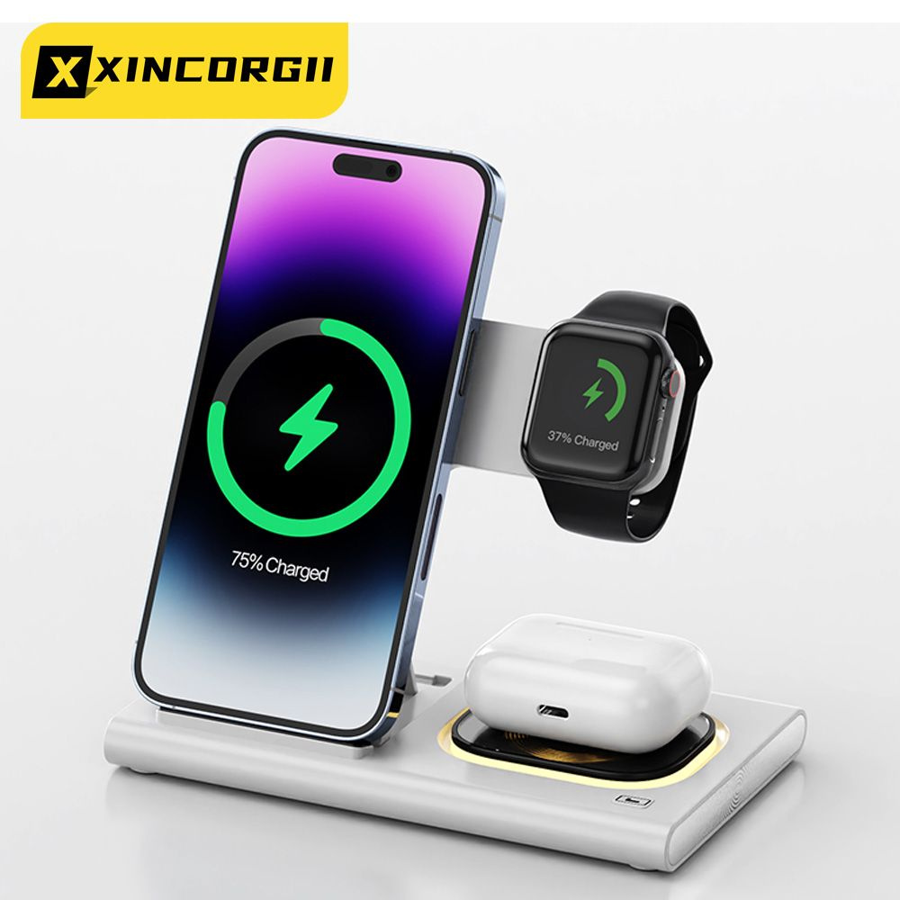 Беспроводное зарядное устройство XINCORGII A80-EU, 15 Вт, USB Type-C ...
