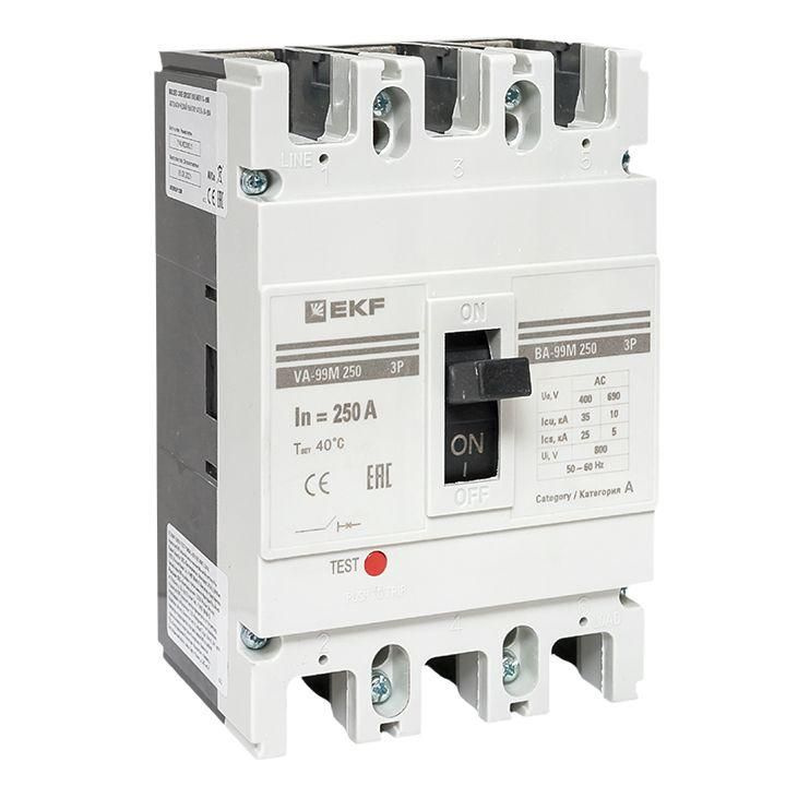 Купить Выключатель автоматический 3п 250/250А 35кА ВА-99М PROxima EKF ...