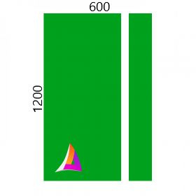 Пластик для лазерной гравировки(Зелёный на белом) 1200мм_600мм 1,3мм  #1