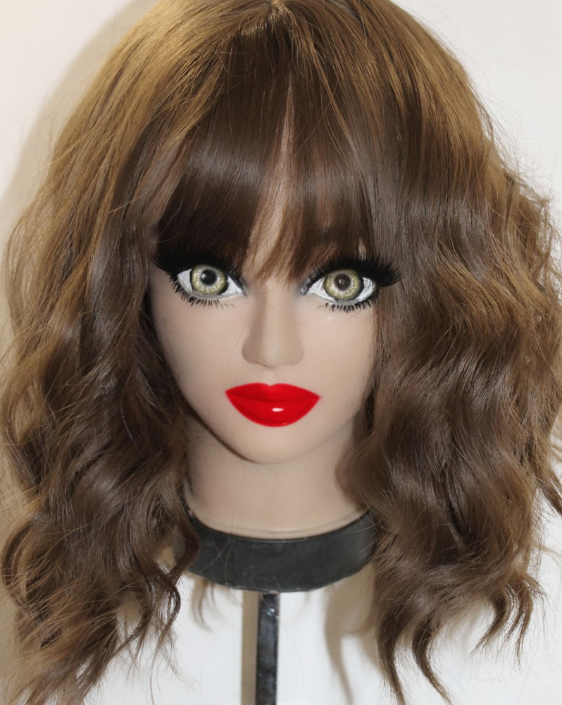 парик коричневый шатен каре с челкой - купить по низкой цене в интернет ...