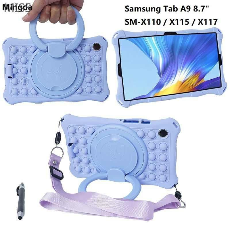 Противоударный силиконовый чехол для планшета Samsung Galaxy Tab A9 ...