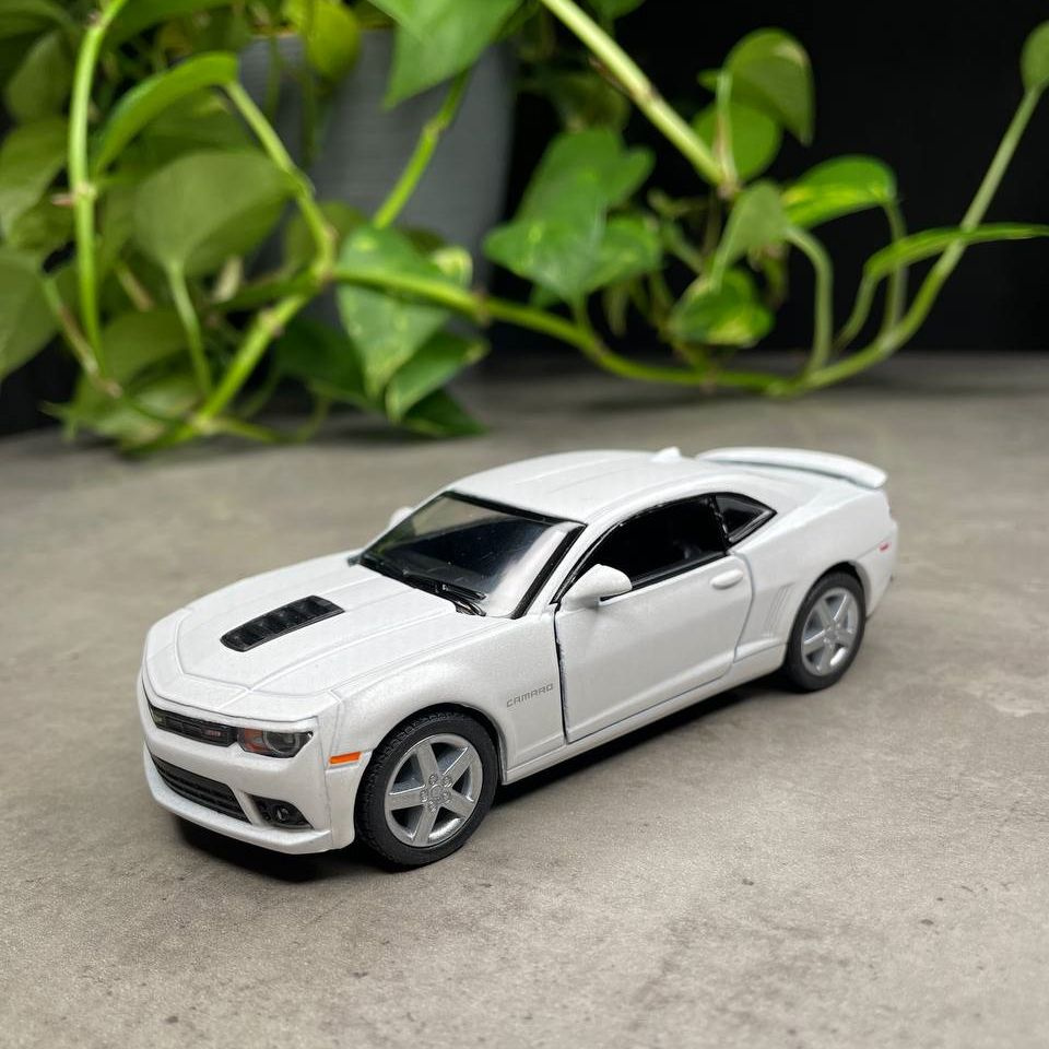 Металлическая машинка Kinsmart 1:38 Chevrolet Camaro 2014 Шевроле Комаро  DKT5383, инерционная, цвет Белый - купить с доставкой по выгодным ценам в  интернет-магазине OZON (712301455)