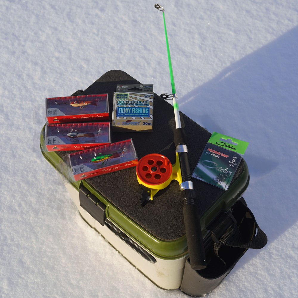 Удочка для зимней рыбалки / Набор для зимней рыбалки с балансирами 7 в ...