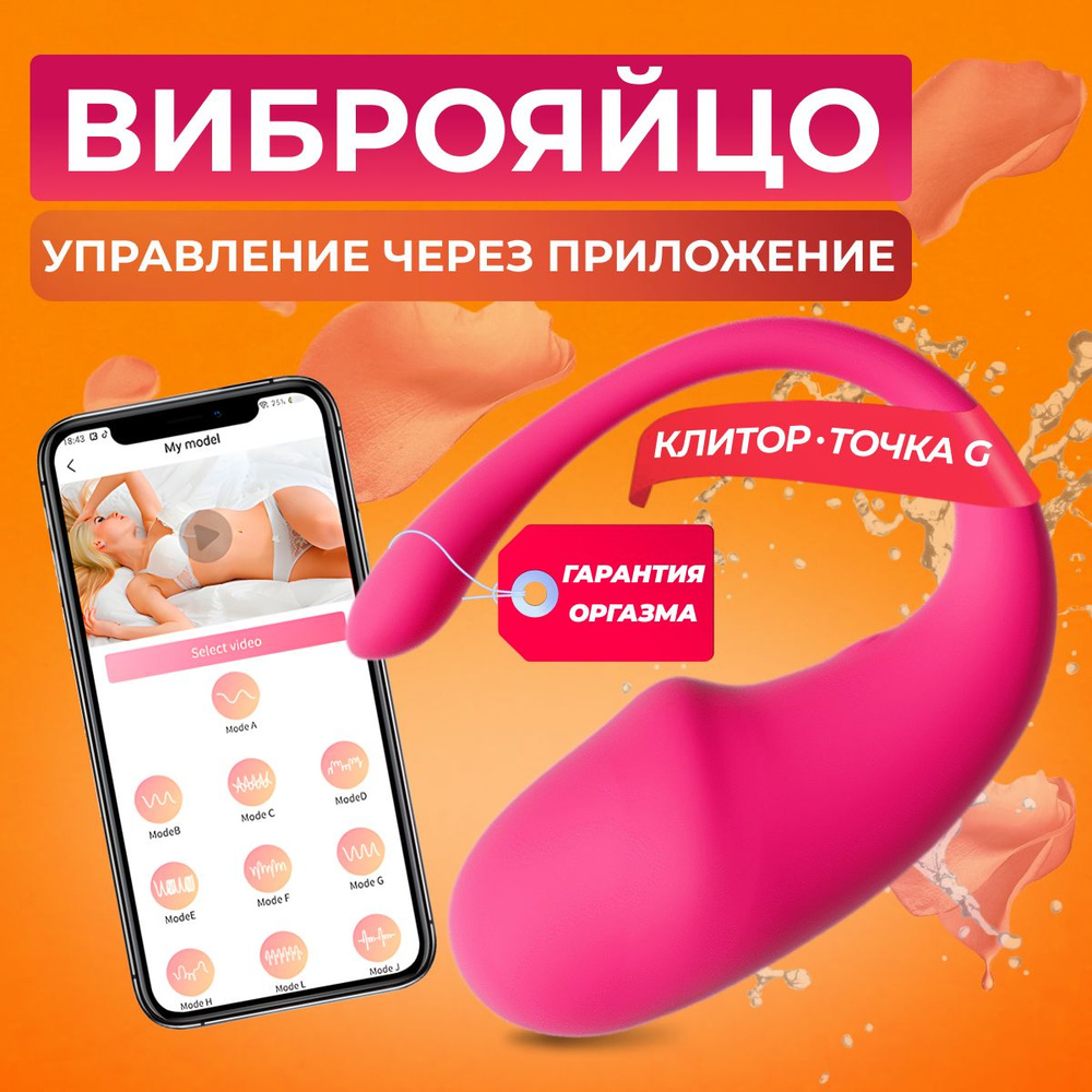 Виброяйцо с приложением и дистанционным управлением с телефона, виброяйцо для женщин, розовый - купить с доставкой по выгодным ценам в интернет-магазине OZON (1255926420)