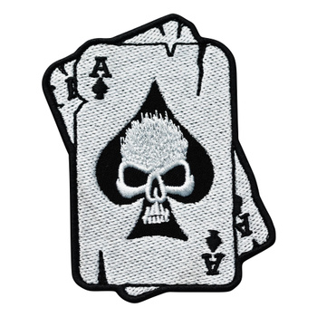 Байкерские Нашивки, Metal Playing Cards Patch