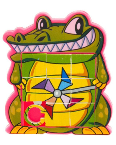 Игра - головоломка Пятнашки Сложи картинку Крокодил поле 9 клеток ...