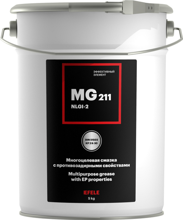 Литиевая смазка EFELE MG-211 / Аналог Molykote Multilub (5 кг) - купить ...
