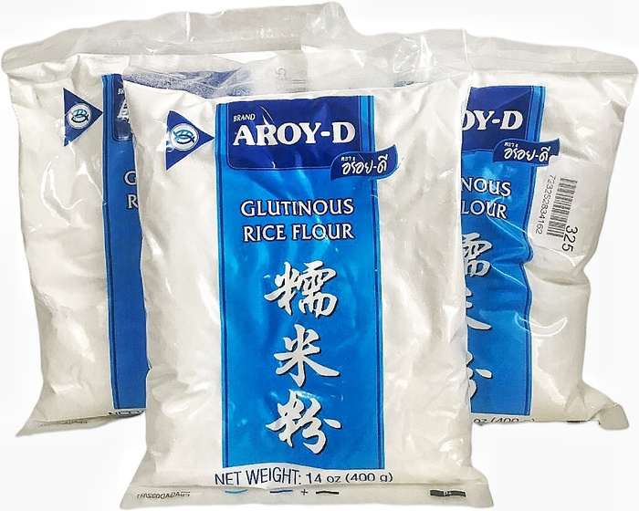 Клейкая Рисовая Мука AROY-D, 3 шт. по 400г - купить с доставкой по ...