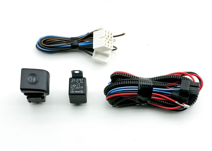 Монтажный набор подключения ПТФ противотуманных фар ВАЗ 2110, монтажптф ...