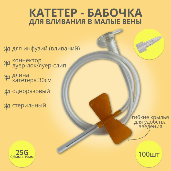 Как снять бабочку катетер в домашних условиях