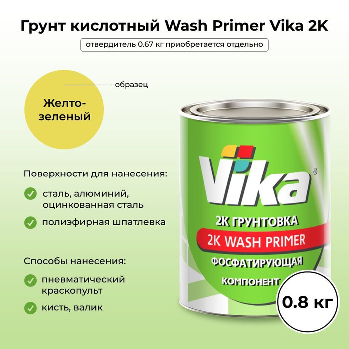 Кислотный грунт для алюминия. Антикоррозийной грунтовкой Wash primer вл-02. Vika грунт Washprimer 2k кислотный 0,8+0,67. Кислотный грунт. Кислотный грунт Вика.