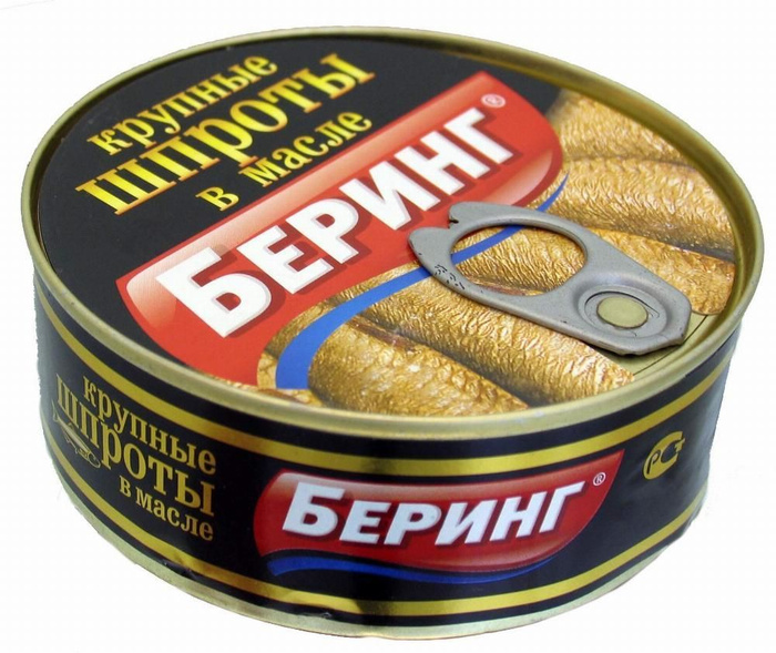 Шпроты крупные в масле "БЕРИНГ" 240 гр - купить с доставкой по выгодным ...