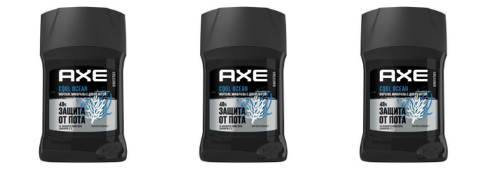 AXE Дезодорант антиперспирант стик муж COOL OCEAN, 50г, 3 шт - купить с ...