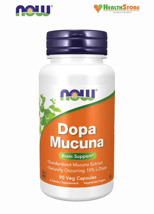 NOW Dopa Mucuna 90 капсул Антиоксидант допа мукуна нау для поднятия ...