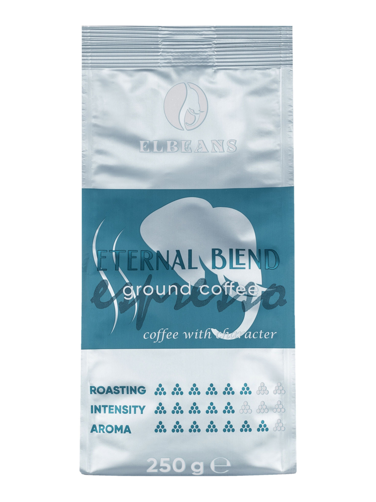Кофе молотый Elbeans Eternal Blend, Arabica 90% и Robusta 10%, для турки и кофемашины, 250 грамм