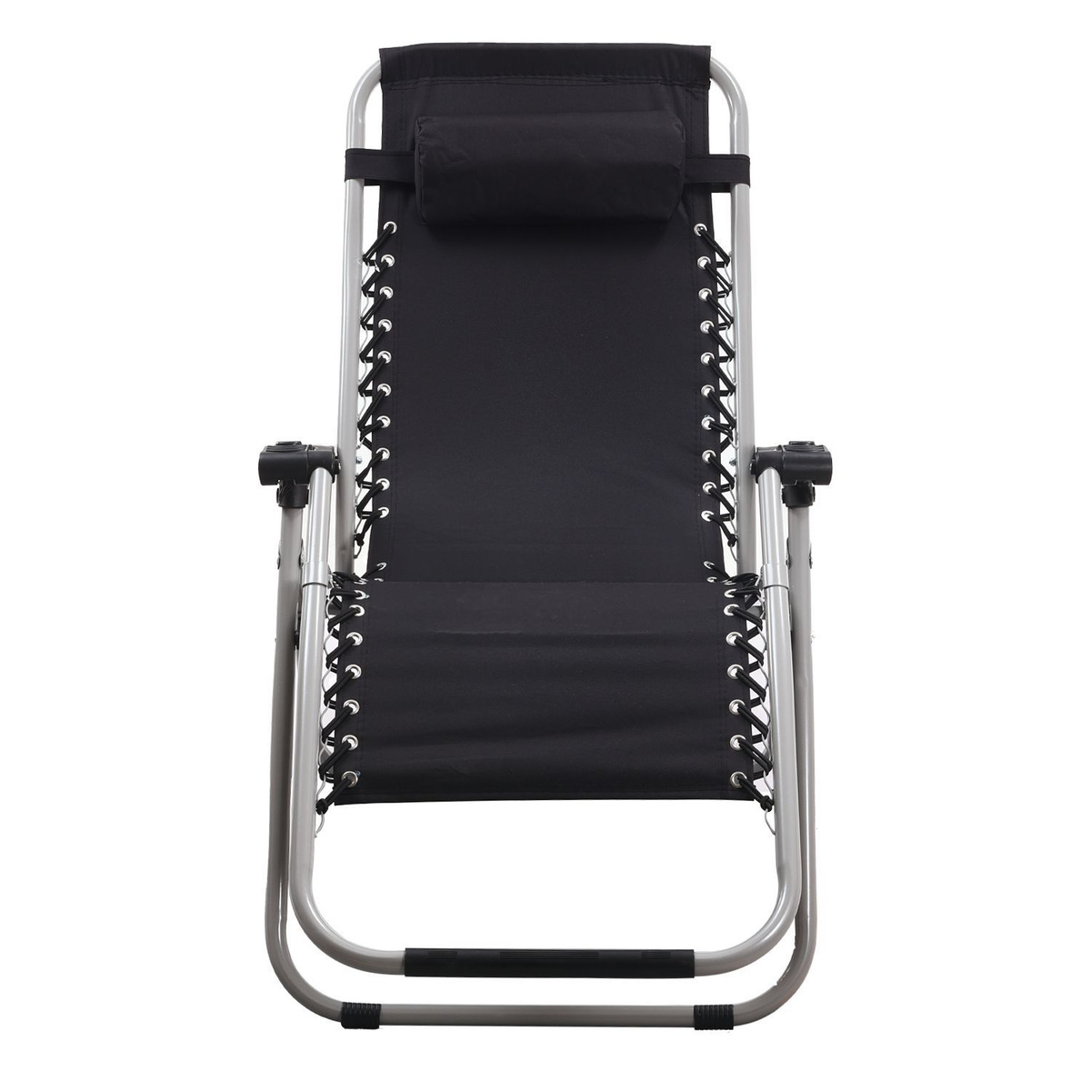 Складное кресло-шезлонг для отдыха / Стул пляжный с регулируемой ...