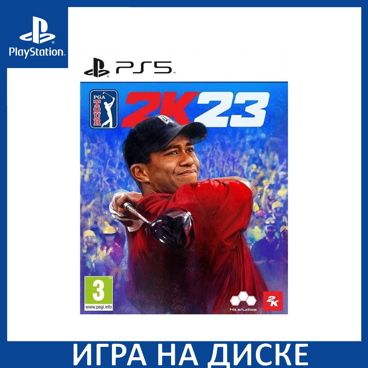 Диск с Игрой PGA Tour Golf 2K23 (PS5). Новый лицензионный запечатанный диск.