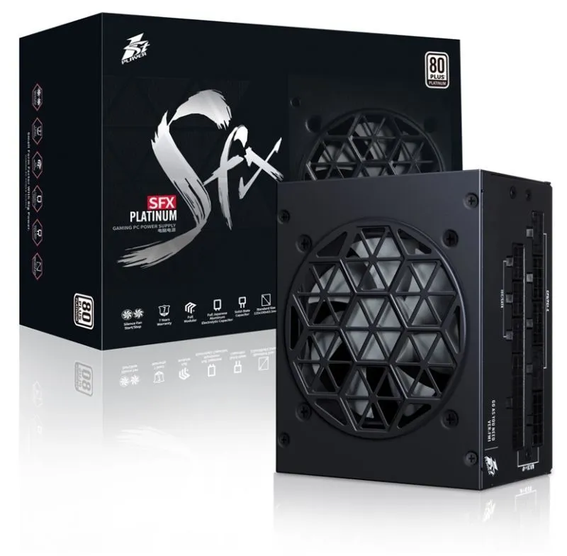 Блок питания для ПК 1STPLAYER SFX 750W PLATINUM / SFX, APFC, 80 PLUS Platinum, 80mm fan, full modular, 750 Вт, фото 4