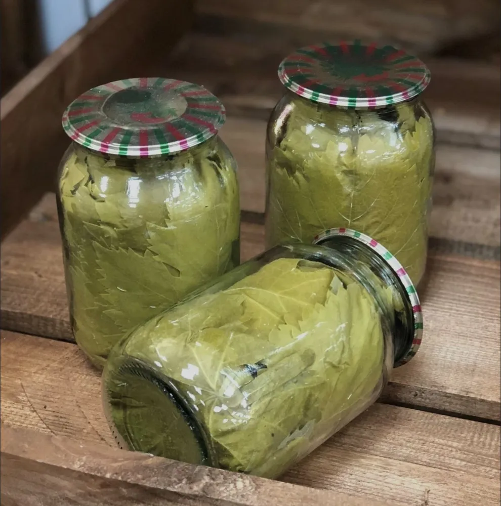 Виноградный лист без воды (Сухой) 2л(2шт по 1л), 2 л, 2 шт, фото 2