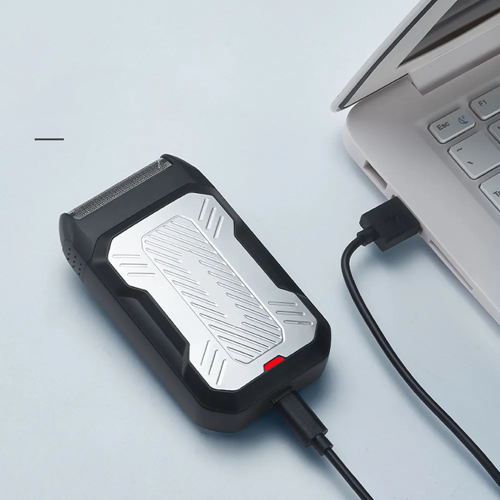 2-в-1 фольга-резак, USB, сменная головка, для бороды/лысых 12
