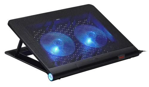 Подставка для ноутбука Buro BU-LCP170-B214 17"398x300x29мм 2xUSB 2x 140ммFAN 926г металлическая сетк
