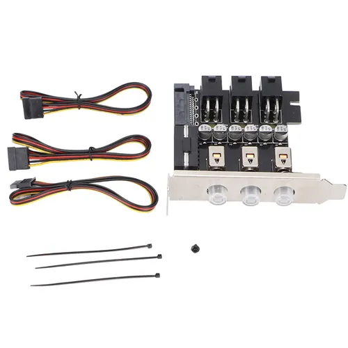 Переключатель питания HDD SSD 2 канала 3 положения с подсветкой LED