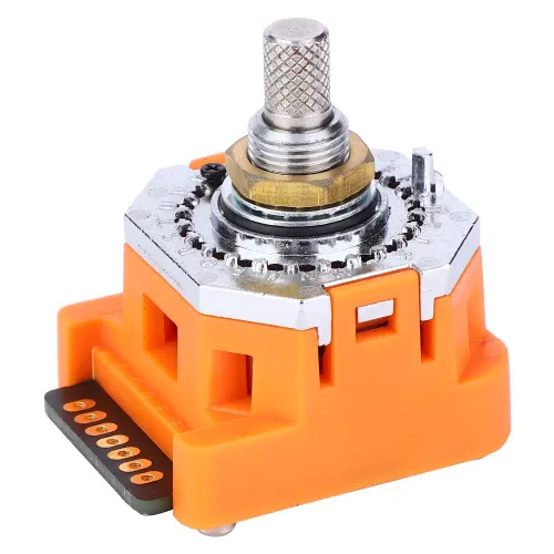 12-позиционный переключатель диапазонов NDN-01N, бинарный код, роторный, золотое покрытие контактов,