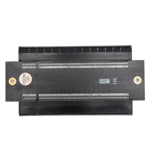 PCIe 16X Riser адаптер, удлинитель для видеокарты, золотое покрытие, для компактных корпусов и серве