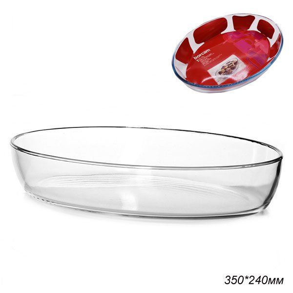 Форма для запекания овальная, объем 3,0 л., (350х240 мм)