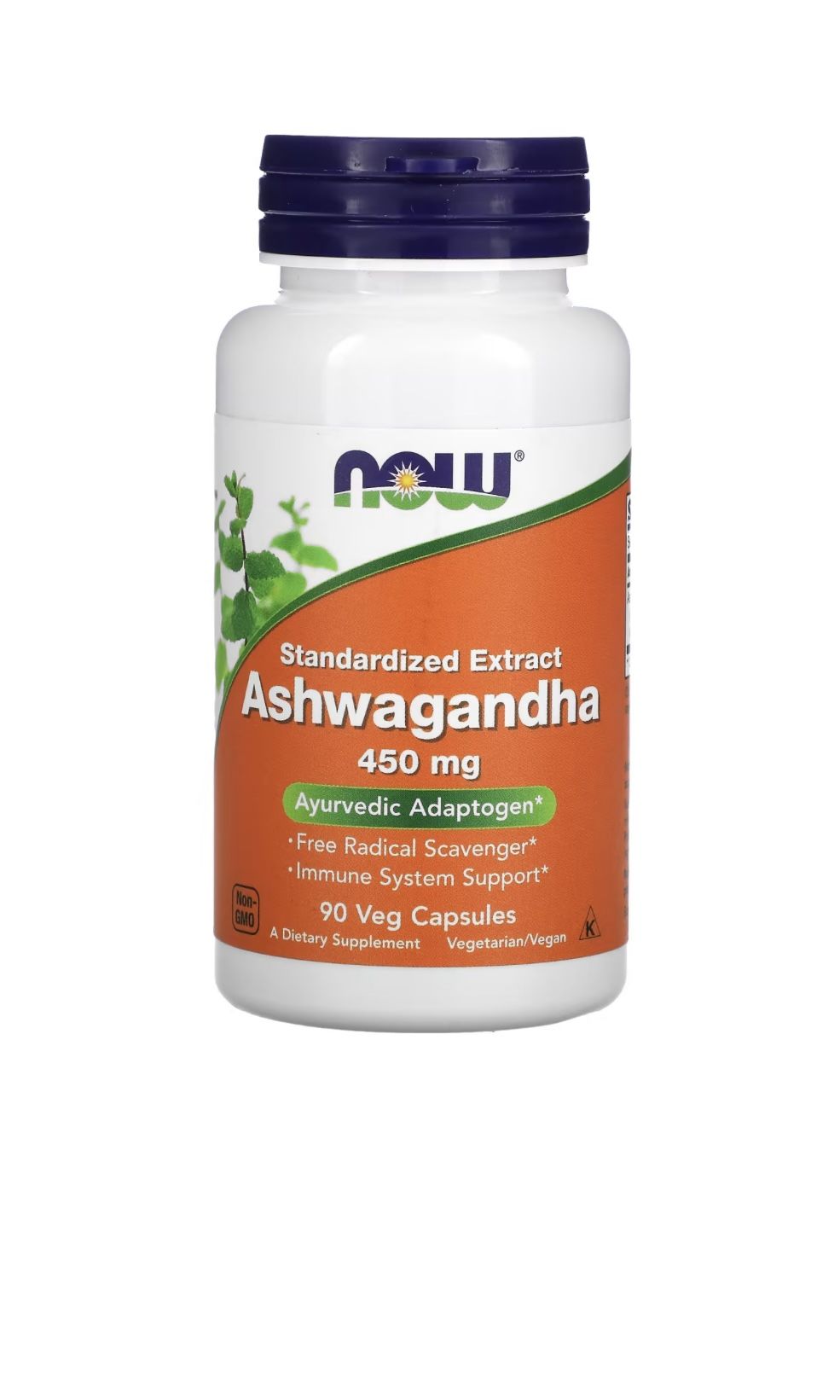 СтандартизованныйЭкстрактАшвагандыNOWStandardizedExtractAshwagandha450mg90капсул