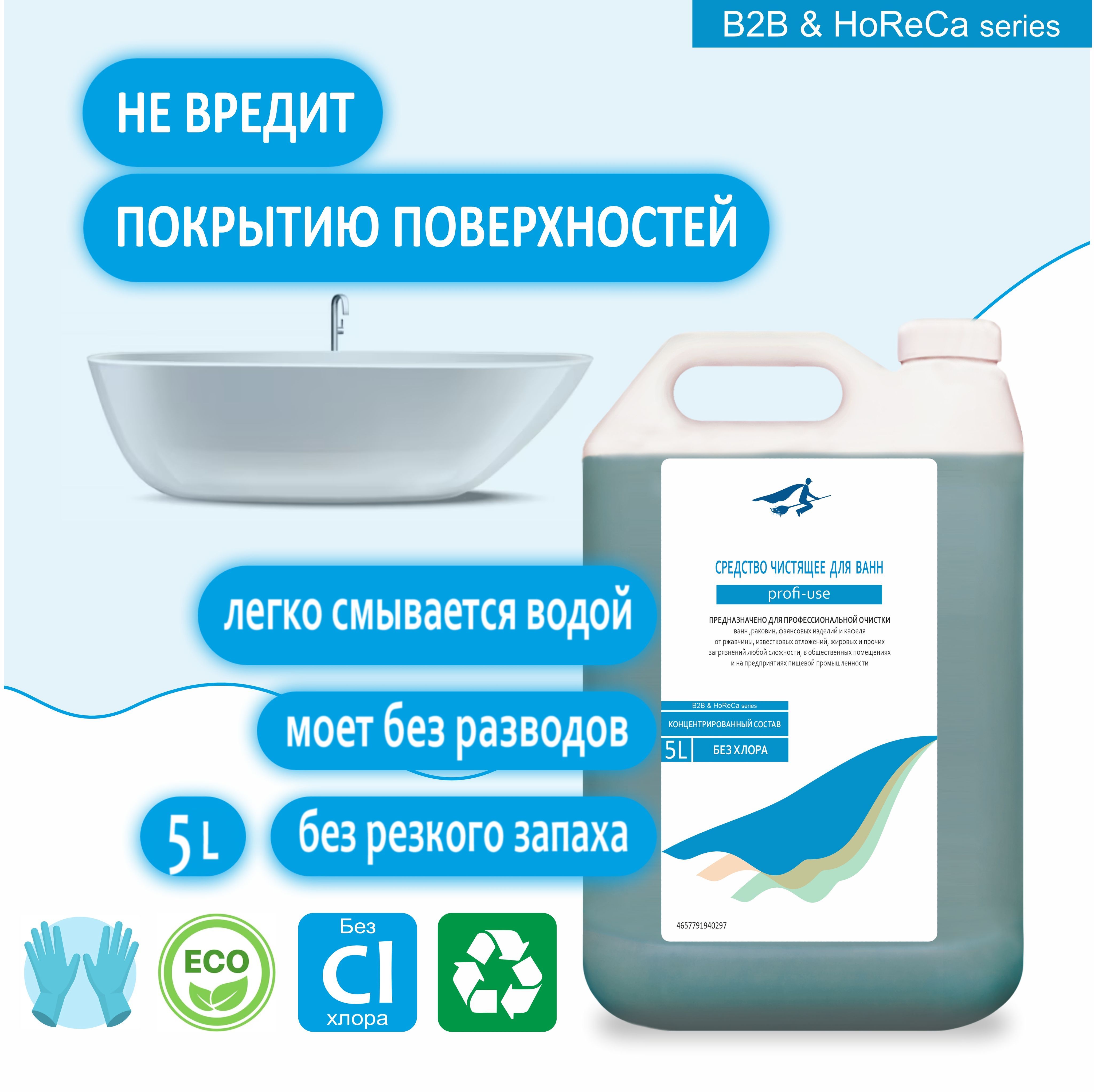 Профессиональное чистящее средство для керамических, чугунных и ...