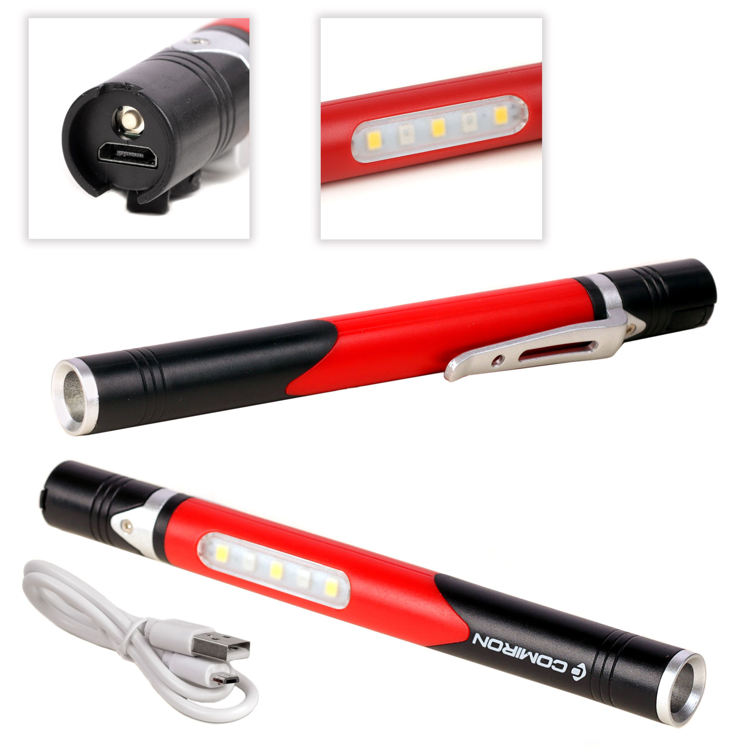Фонарь универсальный COMIRON PEN RED; аккум: 260 mAh, USB Фонарь универсальный COMIRON PEN RED; аккум: 260 mAh, USB