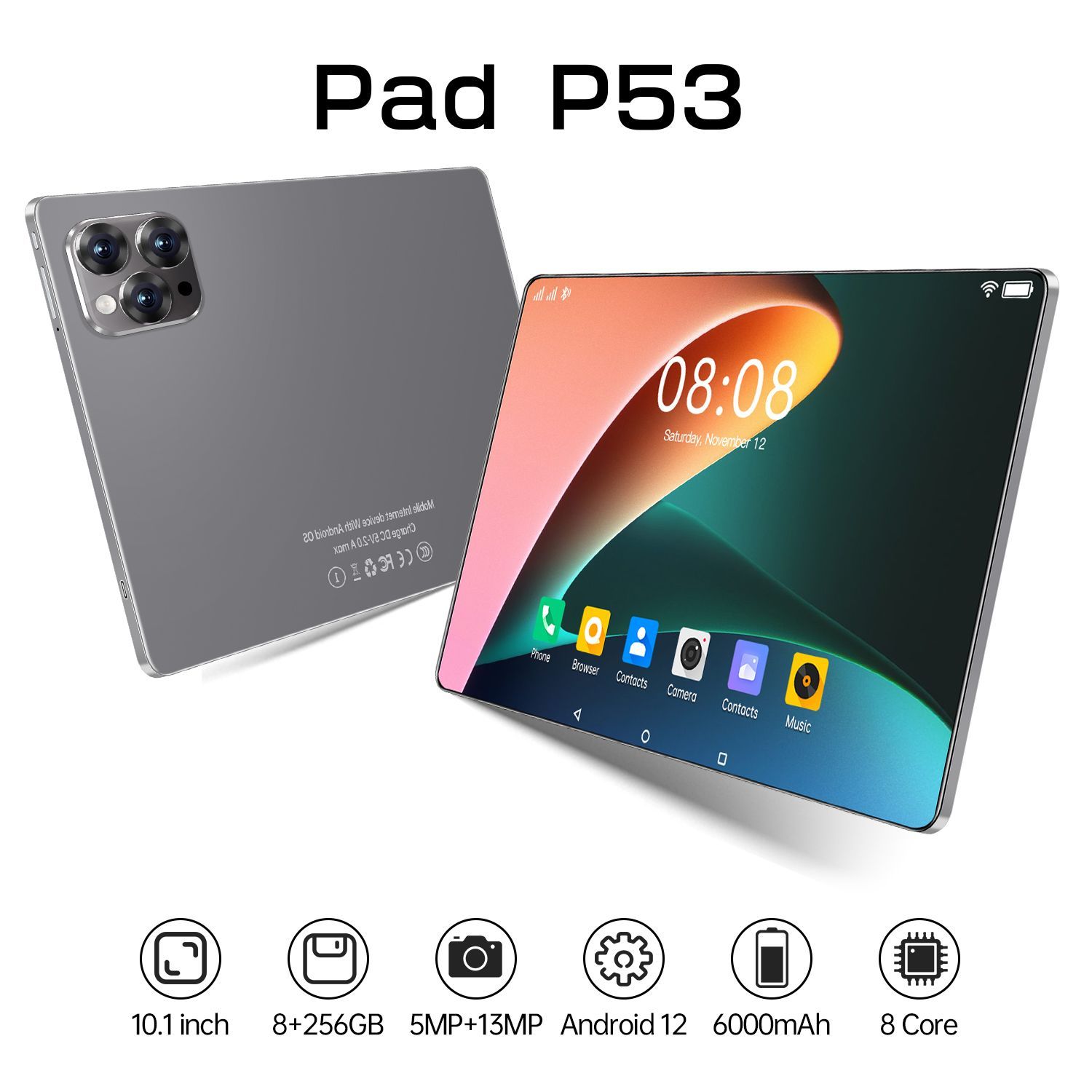 Купить планшет Bobarry 100% оригинальный p53 большой экран 4G мощный 10 ...