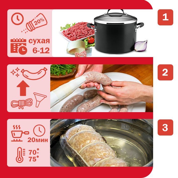 Оболочка для колбасы и сосисок натуральная коллагеновая для вареных и ...