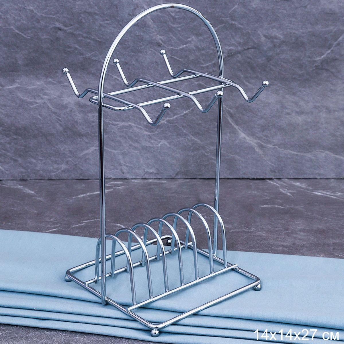 Подставка металлическая для чайного/кофейного набора 14x14х27 см