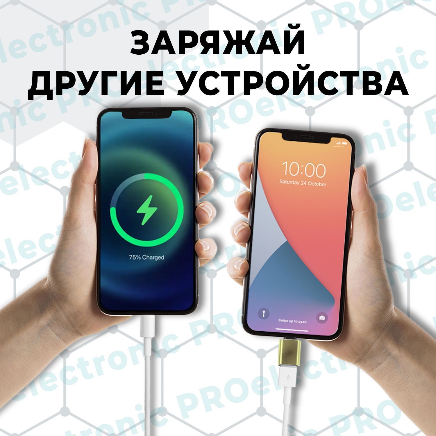 Переходник Lightning (папа/выход) USB (мама/вход) 3.0, адаптер для айфона,  переходник для флешки на айфон - купить с доставкой по выгодным ценам в  интернет-магазине OZON (983948029)