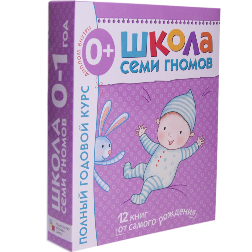 Школа Семи Гномов 0-1 год. Полный годовой курс (12 книг с картонной вкладкой + диплом) | Денисова Дарья #1