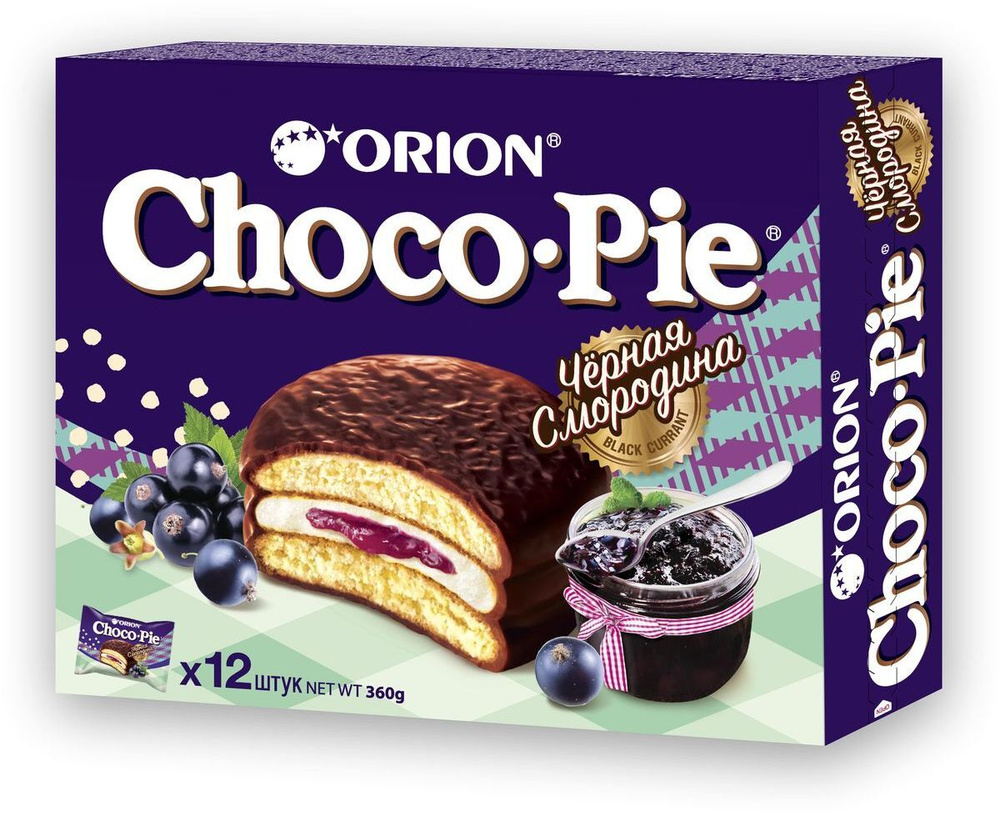 Пирожное Choco Pie Черная смородина, 360 г