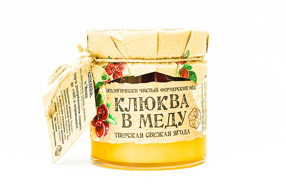 Ягоды клюквы в меду. 200 гр. #1