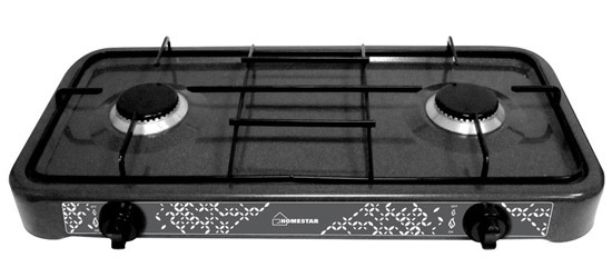 Плита газовая HOMESTAR HS-1202 2-х конфорочная - купить с доставкой по ...